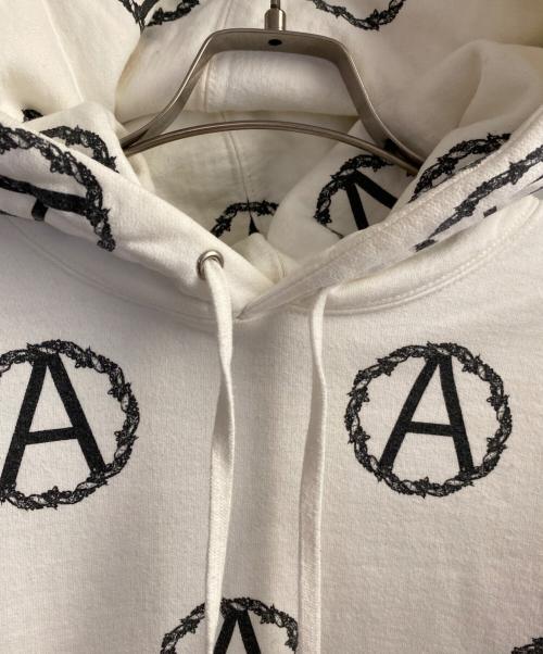 UNDERCOVER（アンダーカバー）UNDERCOVER (アンダーカバー) SUPREME (シュプリーム) 16FW Anrchy Hooded Sweatshirts ホワイト サイズ:Mの古着・服飾アイテム
