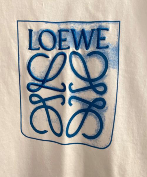 LOEWE（ロエベ）LOEWE (ロエベ) フェイクポケットアナグラムTシャツ ホワイト サイズ:Lの古着・服飾アイテム