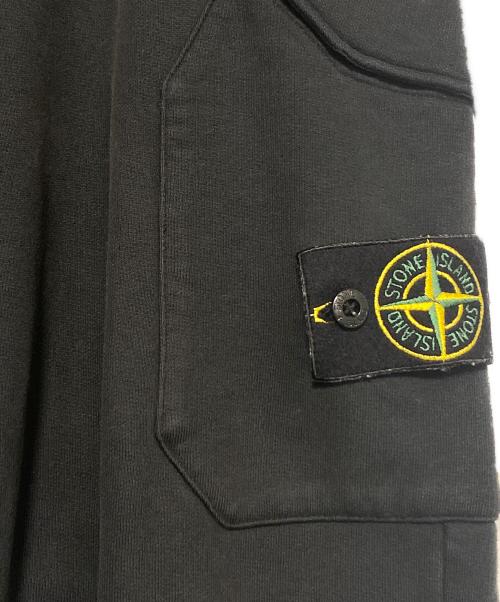 STONE ISLAND（ストーンアイランド）STONE ISLAND (ストーンアイランド) スウェットカーゴパンツ ブラック サイズ:Lの古着・服飾アイテム