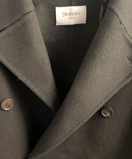 Saint Laurent Paris（サンローランパリ）Saint Laurent Paris (サンローランパリ) ウールロングコート ブラック サイズ:44の古着・服飾アイテム