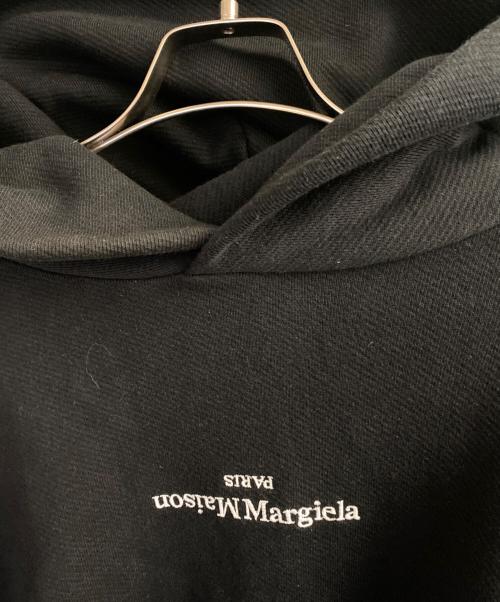 Maison Margiela（メゾンマルジェラ）Maison Margiela (メゾンマルジェラ) 反転ロゴスウェットパーカー ブラック サイズ:48の古着・服飾アイテム