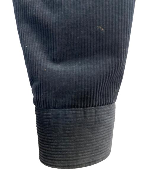 PRADA（プラダ）PRADA (プラダ)  ロゴコットンボタン長袖コーデュロイシャツ ネイビー サイズ:XLの古着・服飾アイテム