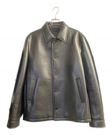 PRADA ナッパ レザージャケット シャツ ブラック サイズ50 美品 PRADA】ナッパレザーシャツ (PRADA/シャツ) 95053807【BUYMA】