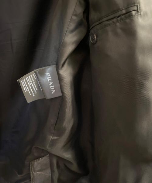 PRADA（プラダ）PRADA (プラダ) ナッパレザー カバンジャケット ブラック サイズ:48の古着・服飾アイテム