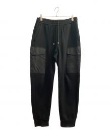 PRADA（プラダ）の古着「Re-Nylonディテール付 コットンフリース ジョガーパンツ」｜ブラック