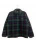 MIU MIU（ミュウミュウ）の古着「チェック柄 テディジッパージャケット」｜グリーン