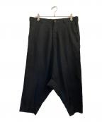 COMME des GARCONS HOMME PLUSコムデギャルソンオムプリュス）の古着「ポリエステル サルエルパンツ」｜ブラック