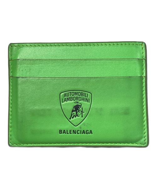 BALENCIAGA（バレンシアガ）BALENCIAGA (バレンシアガ) LAMBORGHINI (ランボルギーニ) カードケース グリーンの古着・服飾アイテム