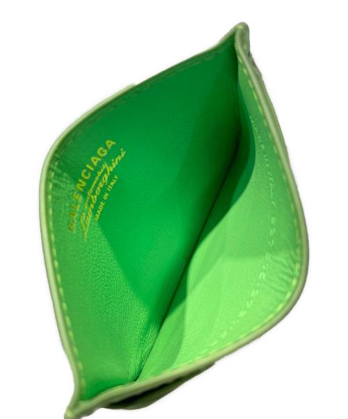 BALENCIAGA（バレンシアガ）BALENCIAGA (バレンシアガ) LAMBORGHINI (ランボルギーニ) カードケース グリーンの古着・服飾アイテム