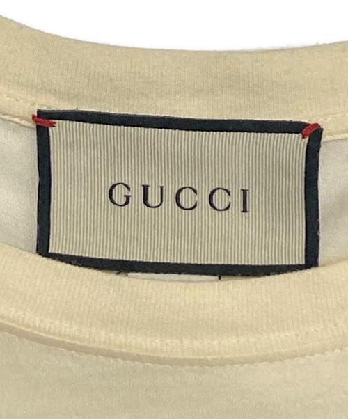 GUCCI（グッチ）GUCCI (グッチ) 半袖Tシャツ アイボリー サイズ:Lの古着・服飾アイテム