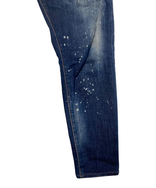 DSQUARED2（ディースクエアード）DSQUARED2 (ディースクエアード) ダメージ加工デニムパンツ インディゴ サイズ:52の古着・服飾アイテム