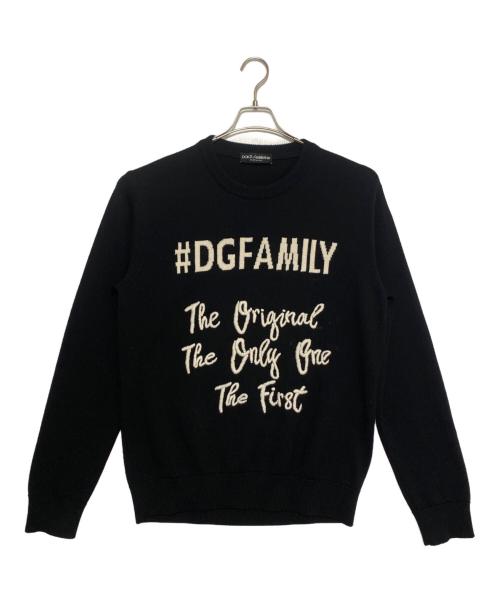 DOLCE & GABBANA（ドルチェ＆ガッバーナ）DOLCE & GABBANA (ドルチェ＆ガッバーナ) 厚手ニット ブラック サイズ:52の古着・服飾アイテム