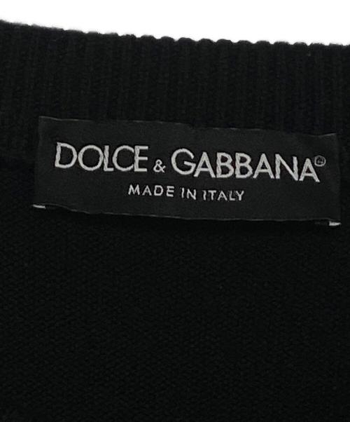 DOLCE & GABBANA（ドルチェ＆ガッバーナ）DOLCE & GABBANA (ドルチェ＆ガッバーナ) 厚手ニット ブラック サイズ:52の古着・服飾アイテム