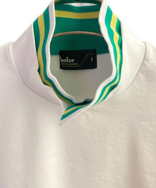 KOLOR（カラー）KOLOR (カラー) 25AW 襟切替カットソー ホワイト サイズ:1の古着・服飾アイテム