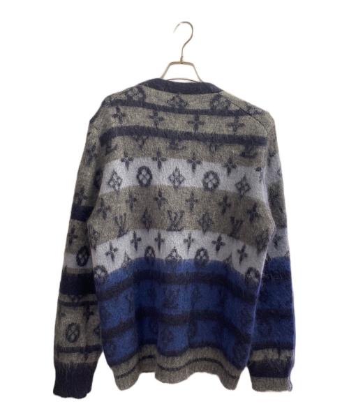 LOUIS VUITTON（ルイ ヴィトン）LOUIS VUITTON (ルイ ヴィトン) モノグラム モヘヤ カーディガン ブルー サイズ:ＸＬの古着・服飾アイテム