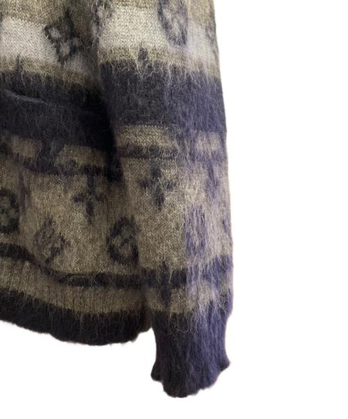 LOUIS VUITTON（ルイ ヴィトン）LOUIS VUITTON (ルイ ヴィトン) モノグラム モヘヤ カーディガン ブルー サイズ:ＸＬの古着・服飾アイテム