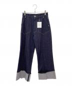 cygneシーニュ）の古着「ロールアップデニム Laetitia」｜インディゴ