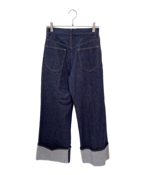 cygne（シーニュ）cygne (シーニュ) ロールアップデニム Laetitia インディゴ サイズ:1の古着・服飾アイテム