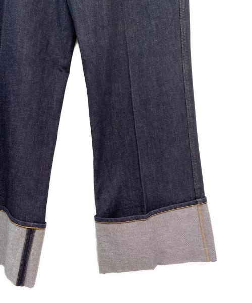cygne（シーニュ）cygne (シーニュ) ロールアップデニム Laetitia インディゴ サイズ:1の古着・服飾アイテム
