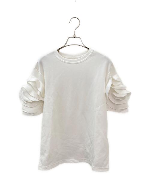 cygne（シーニュ）cygne (シーニュ) フラワートップス Floriane ホワイト サイズ:Freeの古着・服飾アイテム