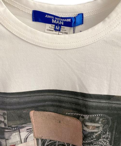 JUNYA WATANABE MAN（ジュンヤワタナベマン）JUNYA WATANABE MAN (ジュンヤワタナベマン) フォトプリントTシャツ ホワイト サイズ:Ｍの古着・服飾アイテム