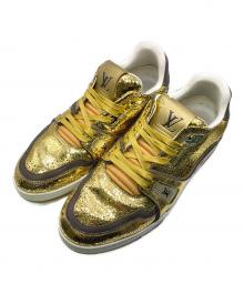 LOUIS VUITTON（ルイ ヴィトン）の古着「ＬV/トレイナー・スニーカー」｜ゴールド