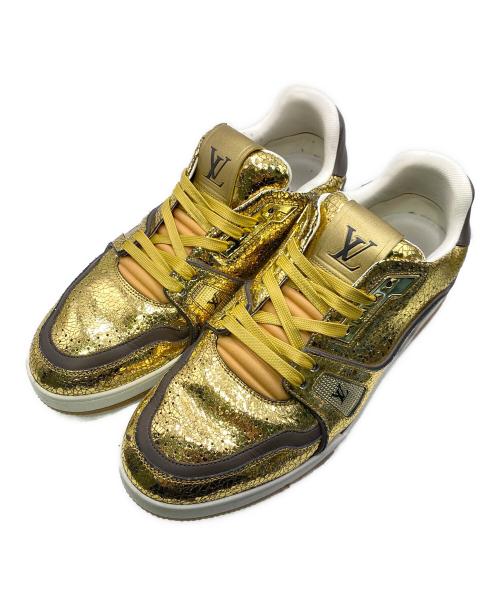 LOUIS VUITTON（ルイ ヴィトン）LOUIS VUITTON (ルイ ヴィトン) ＬV/トレイナー・スニーカー ゴールド サイズ:8の古着・服飾アイテム