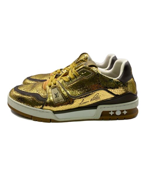 LOUIS VUITTON（ルイ ヴィトン）LOUIS VUITTON (ルイ ヴィトン) ＬV/トレイナー・スニーカー ゴールド サイズ:8の古着・服飾アイテム