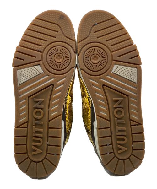 LOUIS VUITTON（ルイ ヴィトン）LOUIS VUITTON (ルイ ヴィトン) ＬV/トレイナー・スニーカー ゴールド サイズ:8の古着・服飾アイテム