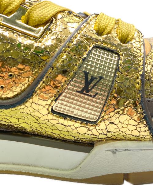 LOUIS VUITTON（ルイ ヴィトン）LOUIS VUITTON (ルイ ヴィトン) ＬV/トレイナー・スニーカー ゴールド サイズ:8の古着・服飾アイテム