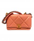 CHANELシャネル）の古着「チェーンショルダーバッグ」｜ピンク