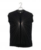 RICK OWENSリックオウエンス）の古着「放射線状刺繍カットソー」｜ブラック