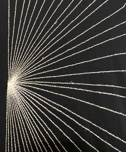 RICK OWENS（リックオウエンス）RICK OWENS (リックオウエンス) 放射線状刺繍カットソー ブラック サイズ:38の古着・服飾アイテム