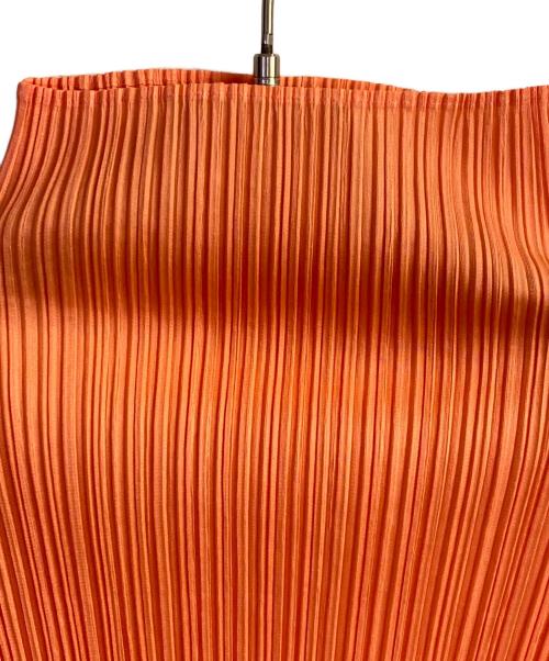 PLEATS PLEASE（プリーツプリーズ）PLEATS PLEASE (プリーツプリーズ) プリーツカットソー オレンジ サイズ:Ｍの古着・服飾アイテム