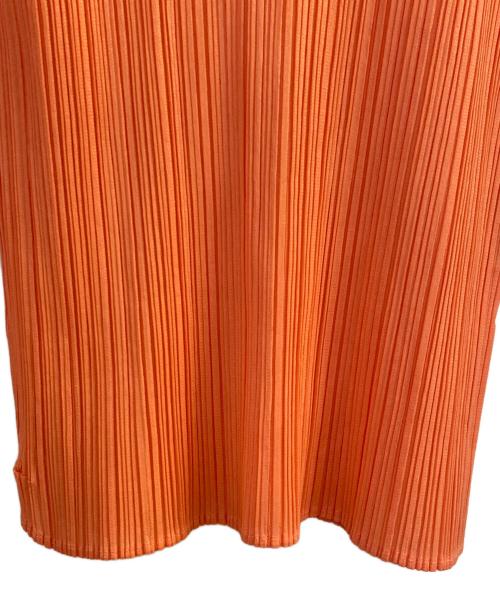 PLEATS PLEASE（プリーツプリーズ）PLEATS PLEASE (プリーツプリーズ) プリーツカットソー オレンジ サイズ:Ｍの古着・服飾アイテム