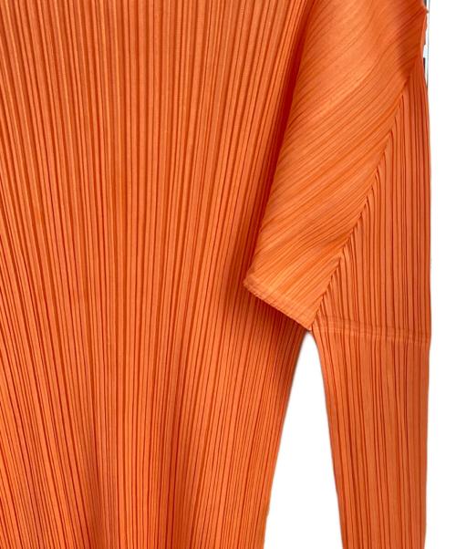PLEATS PLEASE（プリーツプリーズ）PLEATS PLEASE (プリーツプリーズ) プリーツカットソー オレンジ サイズ:Ｍの古着・服飾アイテム