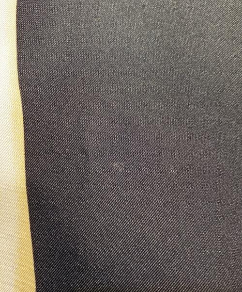 HERMES（エルメス）HERMES (エルメス) シルク総柄シャツ ブラック×イエロー サイズ:36の古着・服飾アイテム