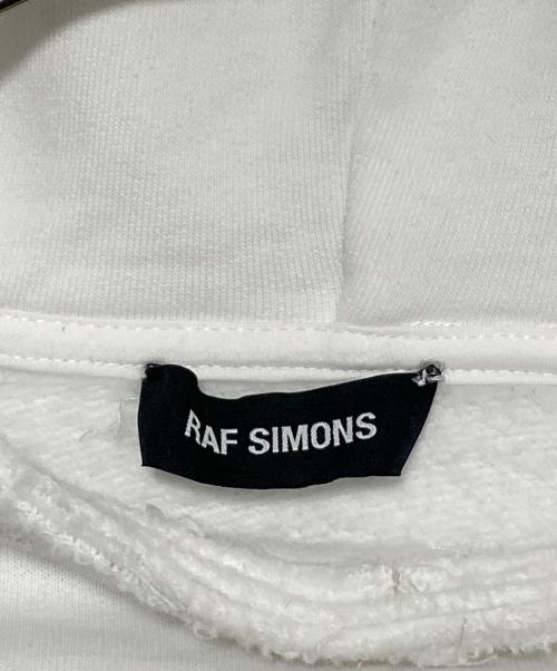 RAF SIMONS（ラフシモンズ）RAF SIMONS (ラフシモンズ) Oversized Printed Hoodie ホワイト サイズ:1の古着・服飾アイテム