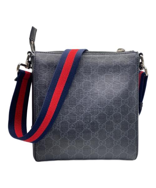 GUCCI（グッチ）GUCCI (グッチ) GGスプリームスモールメッセンジャーバッグ ブラックの古着・服飾アイテム