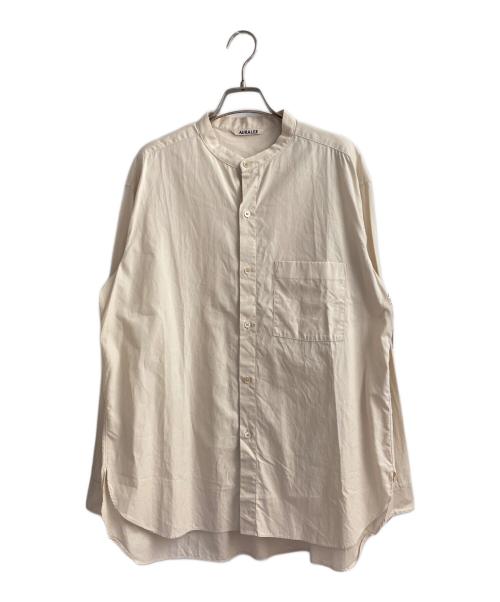 AURALEE（オーラリー）AURALEE (オーラリー) バンドカラーシャツ ベージュ サイズ:5の古着・服飾アイテム