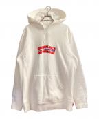 SUPREME×COMME des GARCONS SHIRTシュプリーム×コムデギャルソンシャツ）の古着「Box Logo Hooded Sweatshirt」｜ホワイト