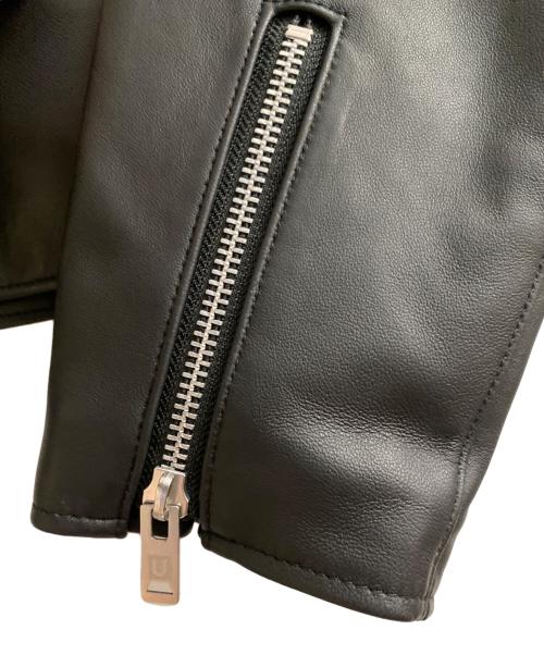 UNDERCOVER（アンダーカバー）UNDERCOVER (アンダーカバー) BASICレザーライダースジャケット ブラック サイズ:3の古着・服飾アイテム