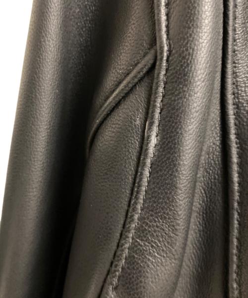 UNDERCOVER（アンダーカバー）UNDERCOVER (アンダーカバー) BASICレザーライダースジャケット ブラック サイズ:3の古着・服飾アイテム
