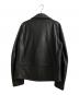 UNDERCOVER (アンダーカバー) BASICレザーライダースジャケット ブラック サイズ:3：80000円