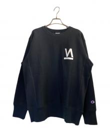 Champion×VARIOUS ARTISTS×UNDERCOVER（チャンピオン×ヴァリアス・アーティスト×アンダーカバー）の古着「ヴァリアス リバースウィーブ スウェットトレーナー」｜ブラック