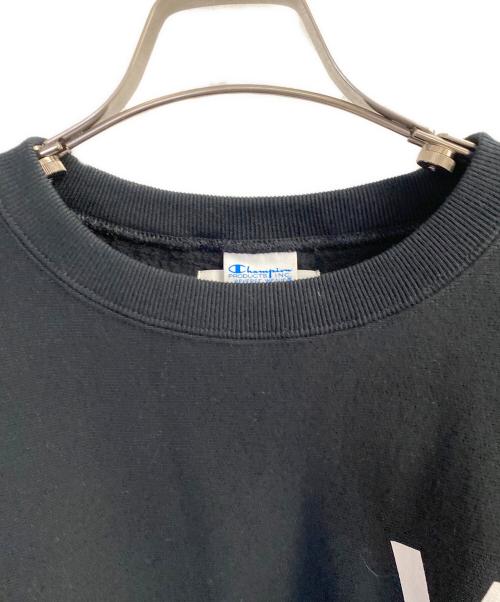 Champion（チャンピオン）Champion (チャンピオン) VARIOUS ARTISTS (ヴァリアス・アーティスト) UNDERCOVER (アンダーカバー) ヴァリアス リバースウィーブ スウェットトレーナー ブラック サイズ:Lの古着・服飾アイテム