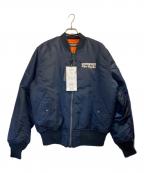 UNDERCOVER×ALPHAアンダーカバー×アルファ）の古着「Kurosawa Film MA-1 JACKET」｜ネイビー