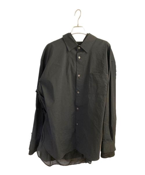 stein（シュタイン）stein (シュタイン) Oversized Layered Shirt ブラック サイズ:Ｍの古着・服飾アイテム