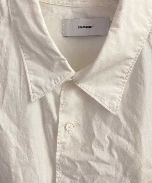 Graphpaper（グラフペーパー）Graphpaper (グラフペーパー) Oversized Regular Collar Shirt ホワイト サイズ:FREEの古着・服飾アイテム