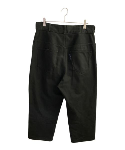 COMME des GARCONS HOMME（コムデギャルソン オム）COMME des GARCONS HOMME (コムデギャルソン オム) コットンタックワイドパンツ ブラック サイズ:Ｍの古着・服飾アイテム